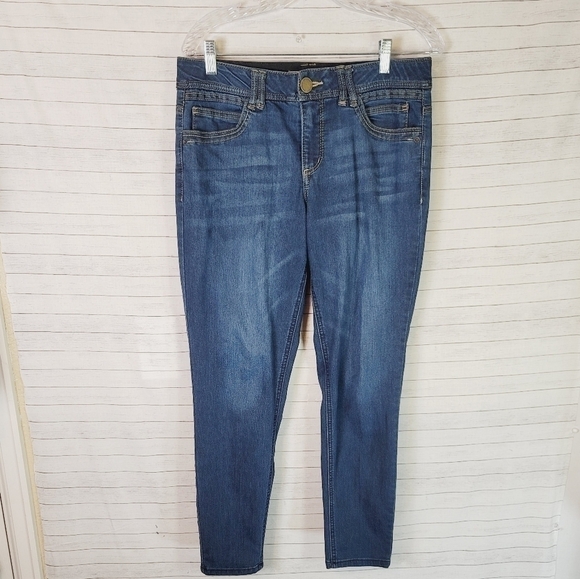 DEMOCRACY "AB" TECHNOLOGY MEDIUM DARK WASH JEANS, SZ 10 - Picture 2 of 10